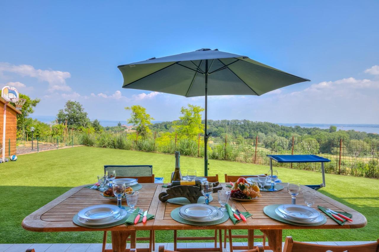Villa Teresa Apt Lake Garda View - Happy Rentals Soiano Del Lago Exteriör bild